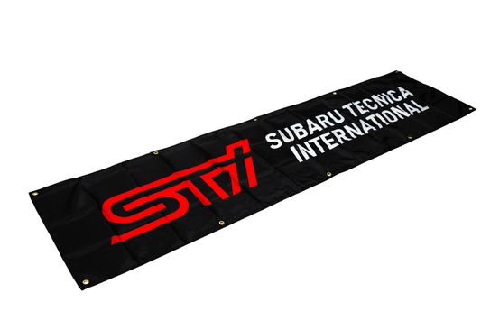 Subaru STI Nobori Flag 2x6 FT Car Logo Banner Man Cave Wall Decor Display