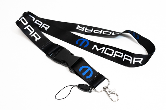 21" Black Nylon Lanyard Quick Release for Dodge Mopar