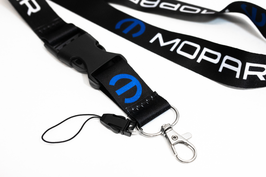 21" Black Nylon Lanyard Quick Release for Dodge Mopar