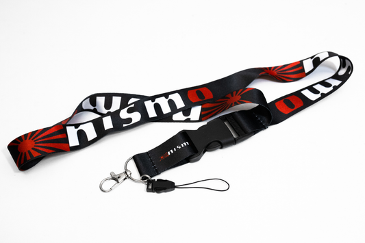 21" Black Nylon JDM Lanyard Quick Release for Nissan Nismo