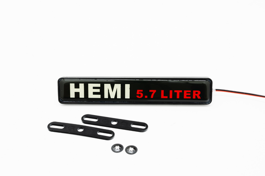 Dodge Hemi LED Light Car Front Grille Name Badge Illuminated Emblem