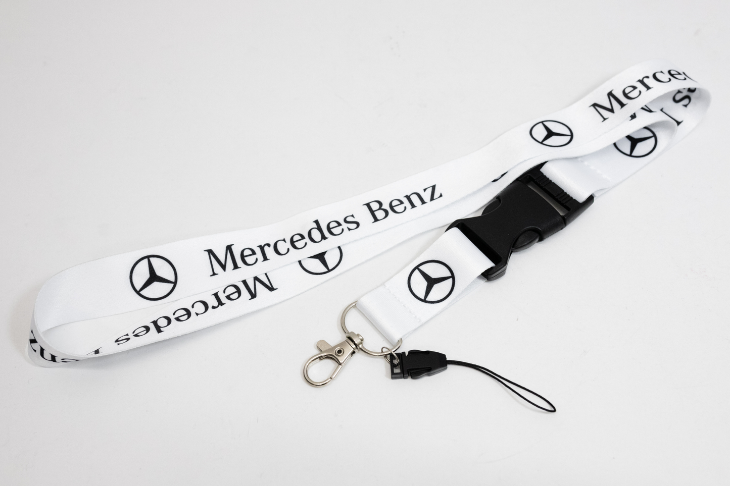 21" White Nylon Lanyard Quick Release for Mercedes Benz