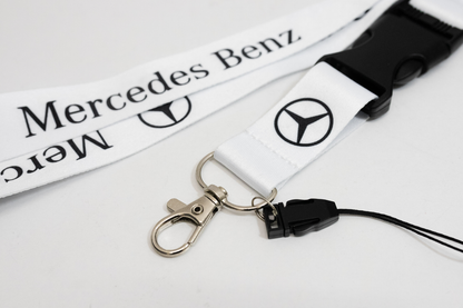 21" White Nylon Lanyard Quick Release for Mercedes Benz