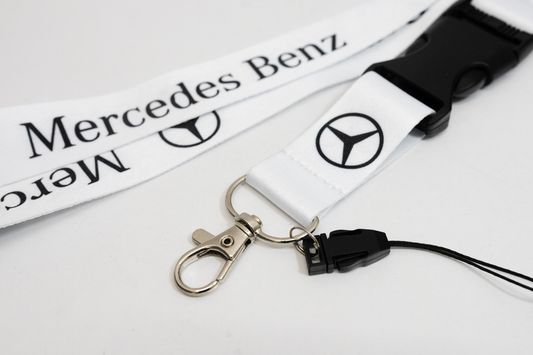 21" White Nylon Lanyard Quick Release for Mercedes Benz