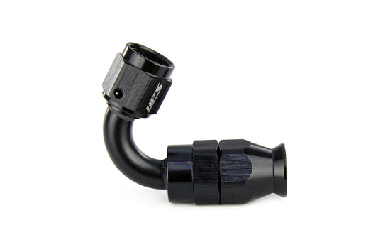 HPS Performance 120 Degree -8 Compression Teflon Hose End to AN Female for Stainless Steel Reinforced PTFE Hose Aluminum Black