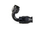 HPS Performance 120 Degree -4 Compression Teflon Hose End to AN Female for Stainless Steel Reinforced PTFE Hose Aluminum Black