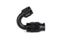 HPS Performance 150 Degree -4 Compression Teflon Hose End to AN Female for Stainless Steel Reinforced PTFE Hose Aluminum Black
