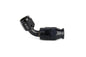HPS Performance 60 Degree -6 Compression Teflon Hose End to AN Female for Stainless Steel Reinforced PTFE Hose Aluminum Black
