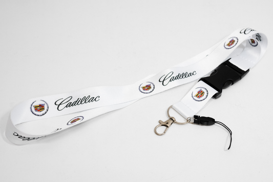 21" White Nylon Lanyard Quick Release for Cadillac