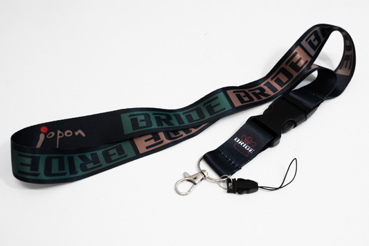 21" Black Nylon JDM BRIDE Gradation Lanyard Quick Release