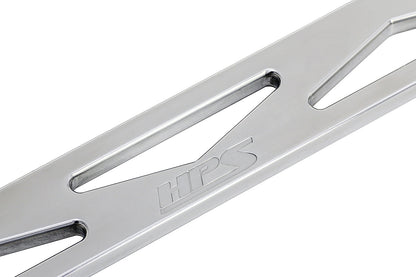 HPS Performance Aluminum Front Strut Tower Brace Bar, Polished, 2018-2022 Honda Accord Exclude 2.0L Hybrid Engine