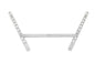 HPS Performance Aluminum Front Strut Brace Bar Polished 42-105P
