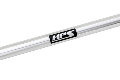 HPS Performance Aluminum Front Strut Tower Brace Bar, Polished, Subaru WRX/ STi (15-21), 42-116P