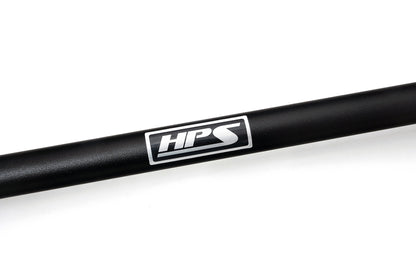 HPS Performance Aluminum Front Strut Tower Brace Bar, Black, Subaru WRX/ STi (15-21),  42-116WB