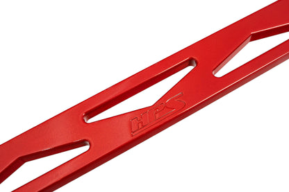 HPS Performance Aluminum Front Strut Tower Brace Bar, Red, Subaru WRX (22-24), 42-118R