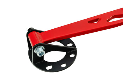 HPS Performance Aluminum Front Strut Tower Brace Bar, Red, Acura TSX (09-14), 42-119R