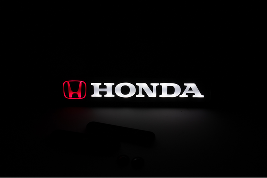 Honda LED Light Car Front Grille Name Badge Illuminated Emblem