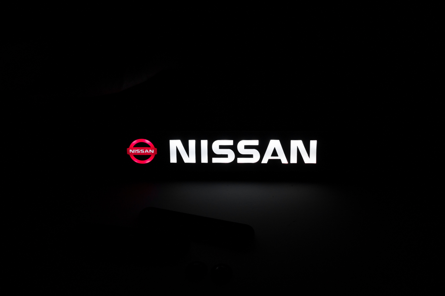Nissan LED Light Car Front Grille Name Badge Illuminated Emblem