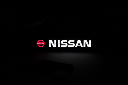 Nissan LED Light Car Front Grille Name Badge Illuminated Emblem