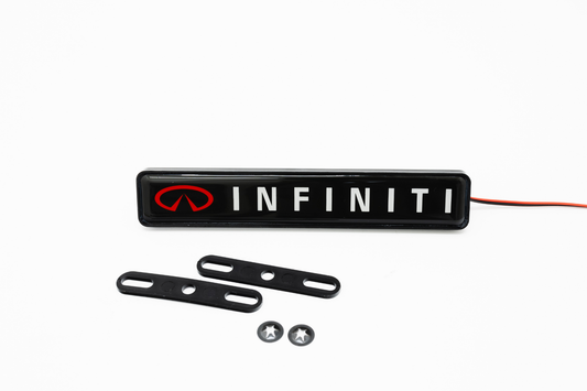 Infiniti LED Light Car Front Grille Name Badge Illuminated Emblem