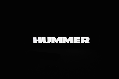 Hummer LED Light Car Front Grille Name Badge Illuminated Emblem