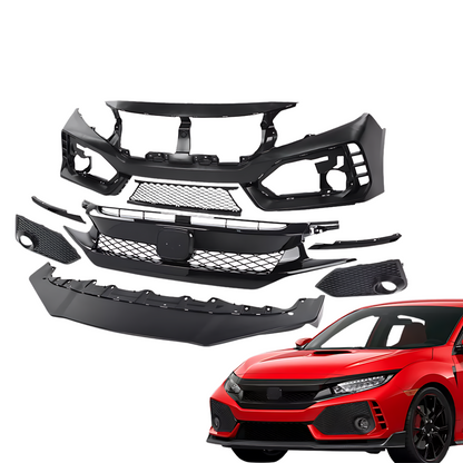 FOR 2016-2021 HONDA CIVIC FK5 TYPE-R STYLE FACELIFT FRONT BUMPER W/ FRONT LIP