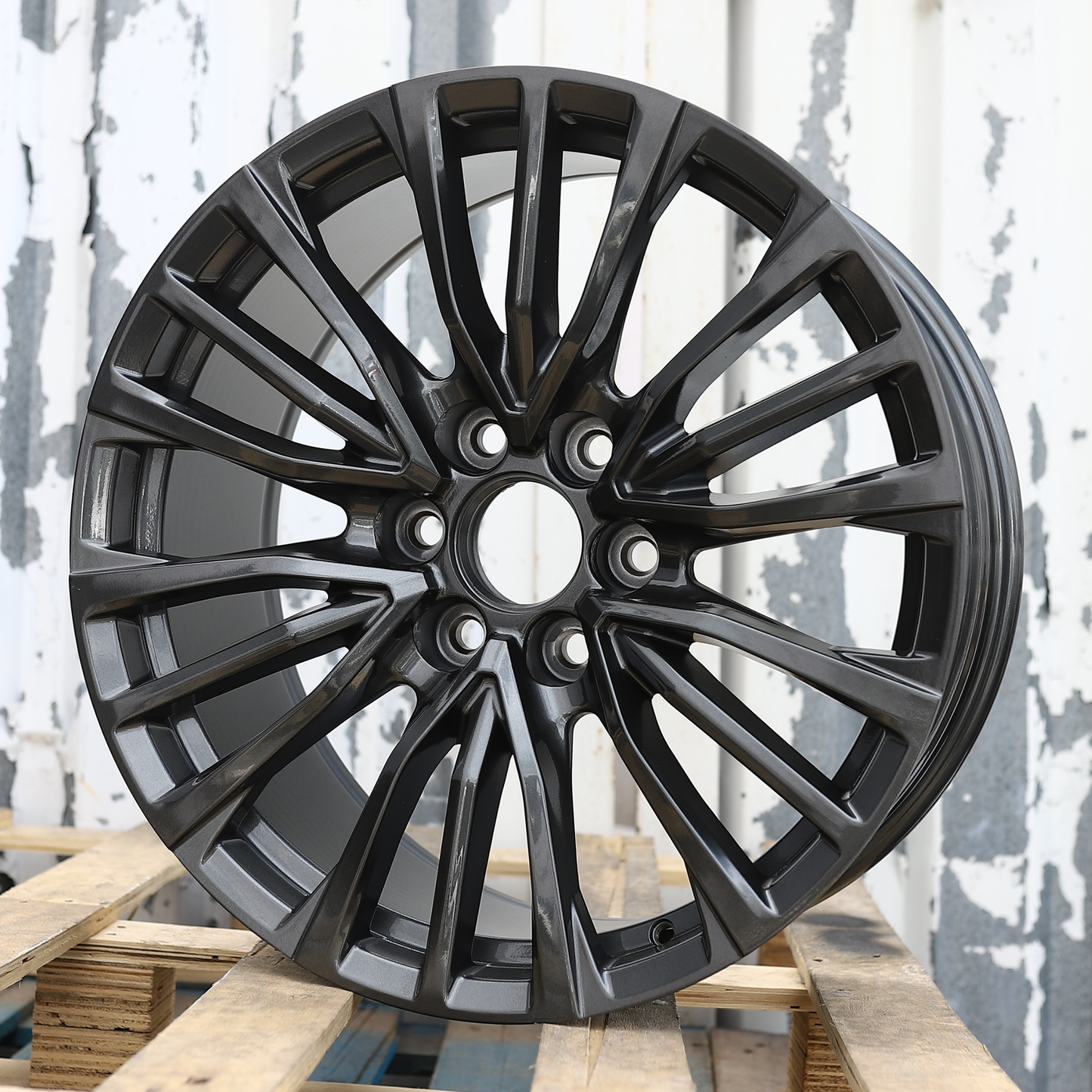 22x9" Gray Wheels (6x139.7) Fits Chevy Tahoe Suburban GMC Yukon Cadillac Escalade