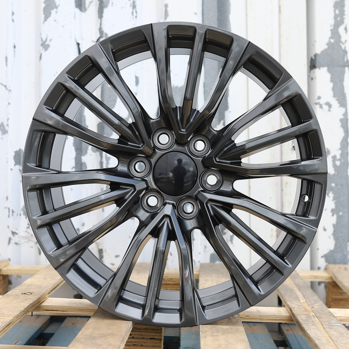 22x9" Gray Wheels (6x139.7) Fits Chevy Tahoe Suburban GMC Yukon Cadillac Escalade
