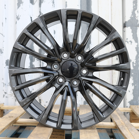 22x9" Gray Wheels (6x139.7) Fits Chevy Tahoe Suburban GMC Yukon Cadillac Escalade