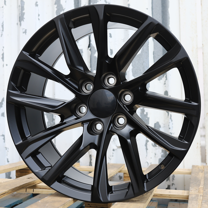 20x9" Matte Black Wheels (6x139.7) Fits Chevy Tahoe Suburban GMC Yukon Cadillac Escalade