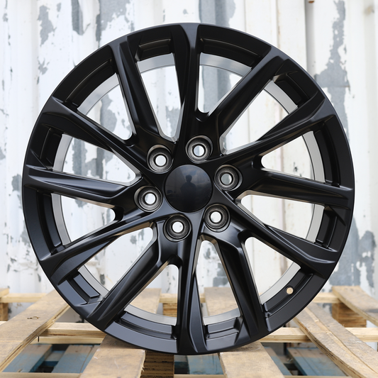 22x9" Matte Black Wheels (6x139.7) Fits Chevy Tahoe Suburban GMC Yukon Cadillac Escalade