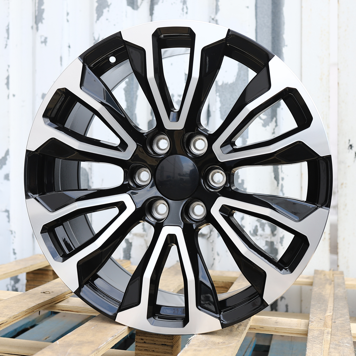 20x9" Black Machine Wheels (6x139.7) Fits Chevy Tahoe Suburban GMC Yukon Cadillac Escalade