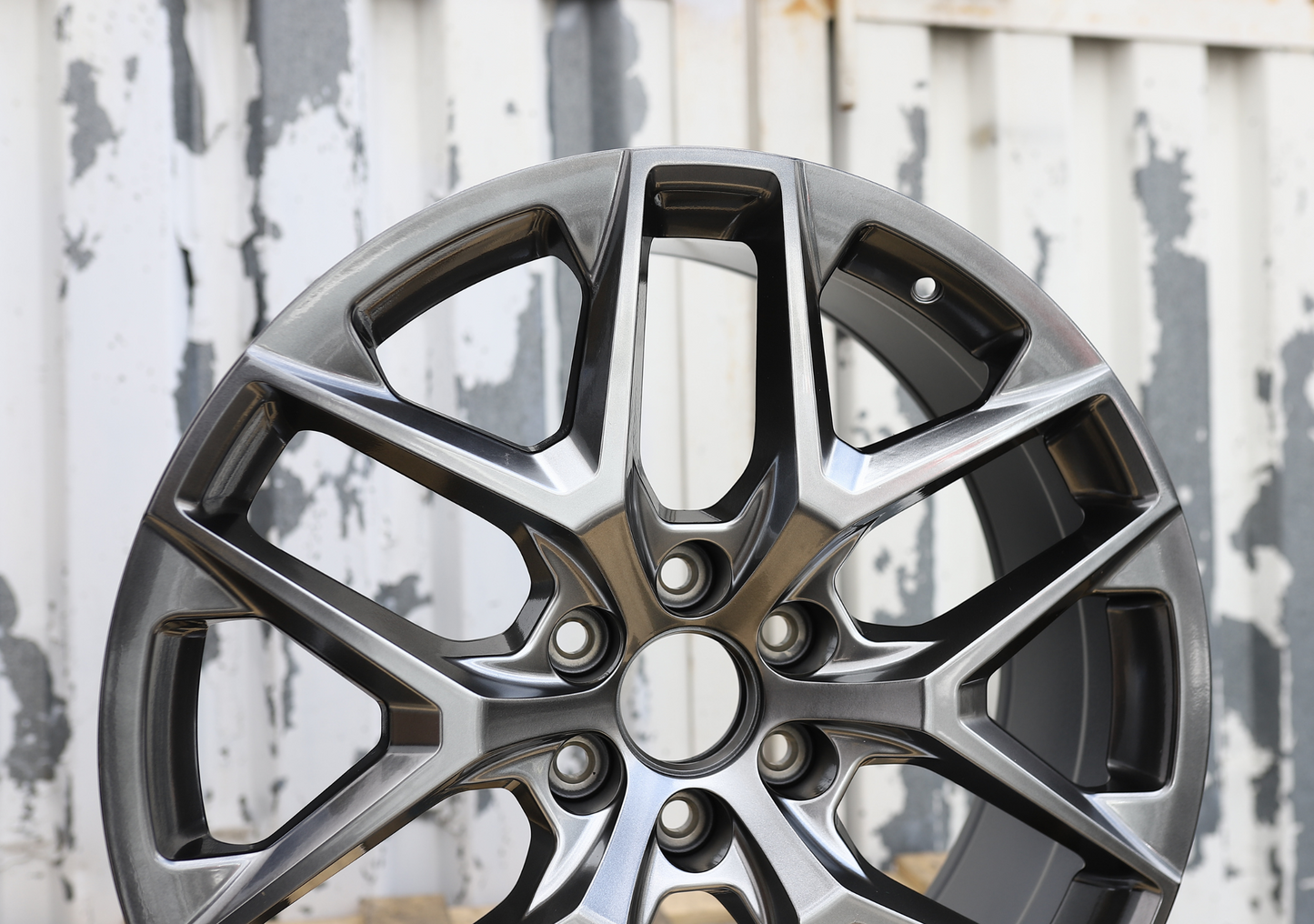 22x9" Hyper Black Wheels (6x139.7) Fits Chevy Tahoe Suburban GMC Yukon Cadillac Escalade