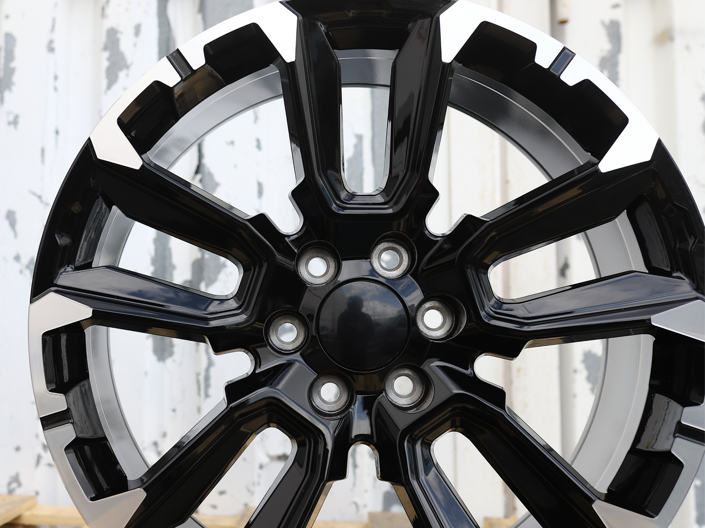 22x9" Black Machined Wheels (6x139.7) Fits Chevy Tahoe Suburban GMC Yukon Cadillac Escalade