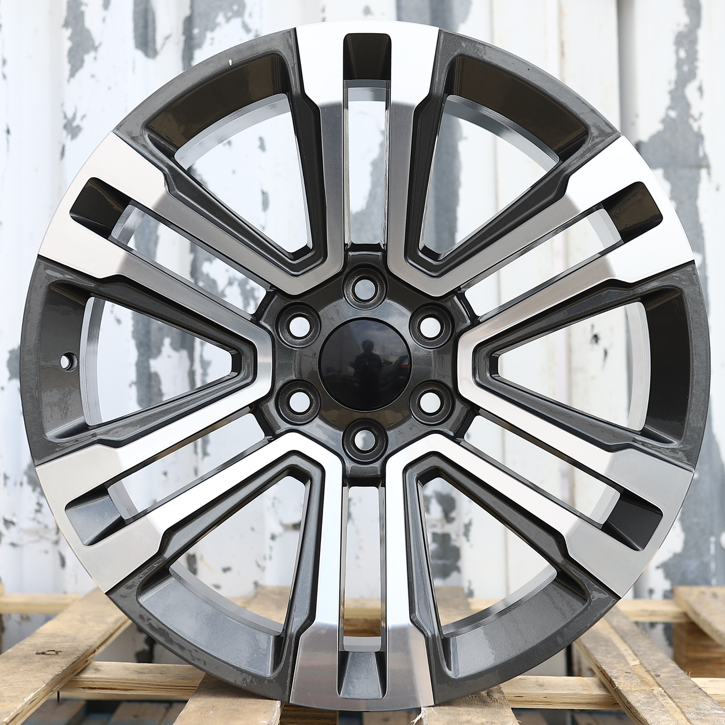 20x9" Gray Machined Wheels (6x139.7) Fits Chevy Tahoe Suburban GMC Yukon Cadillac Escalade