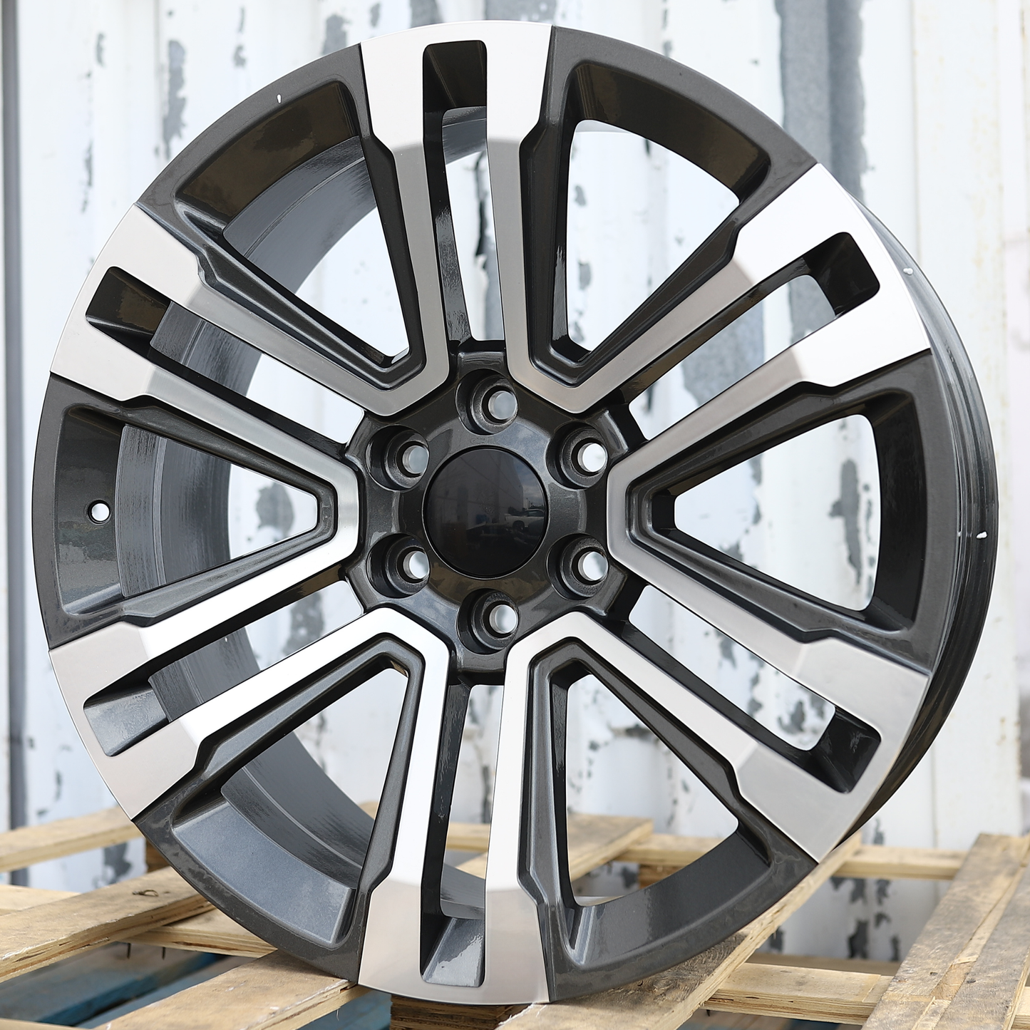 20x9" Gray Machined Wheels (6x139.7) Fits Chevy Tahoe Suburban GMC Yukon Cadillac Escalade