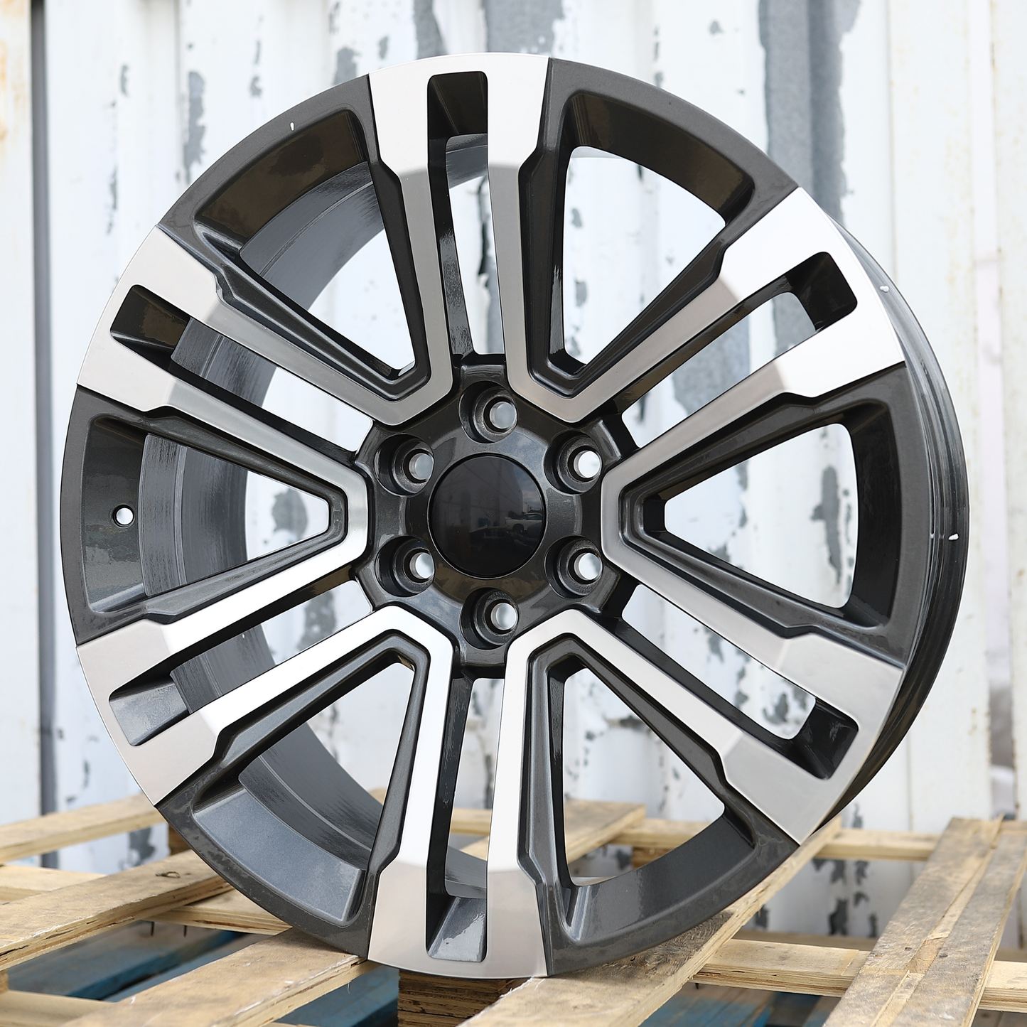 20x9" Gray Machined Wheels (6x139.7) Fits Chevy Tahoe Suburban GMC Yukon Cadillac Escalade