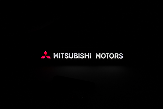 Mitsubishi LED Light Car Front Grille Name Badge Illuminated Emblem