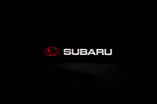 Subaru LED Light Car Front Grille Name Badge Illuminated Emblem