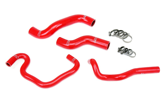 HPS Performance High Temp Reinforced Silicone Radiator and Heater Coolant Hose Kit Red 57-1080-RED