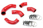 HPS Performance High Temp Reinforced Silicone Intercooler Hose Boots Kit Red 57-1227-RED