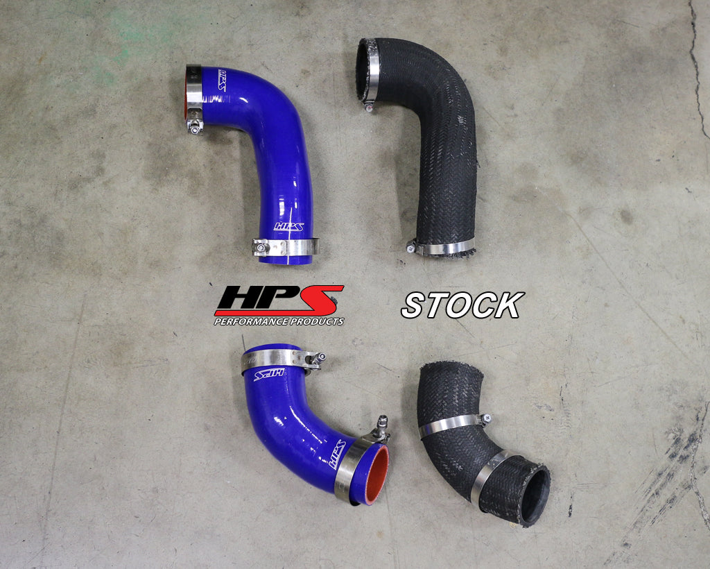 HPS Performance High Temp Reinforced Silicone Intercooler Hose Boots Kit, Black, Mitsubishi Lancer EVO 8/9 MR US-Spec (03-07), 57-1227-BLK