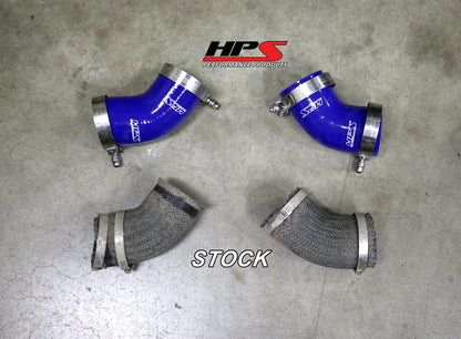 HPS Performance High Temp Reinforced Silicone Intercooler Hose Boots Kit, Red, Mitsubishi Lancer EVO 8/9 MR US-Spec (03-07), 57-1227-RED