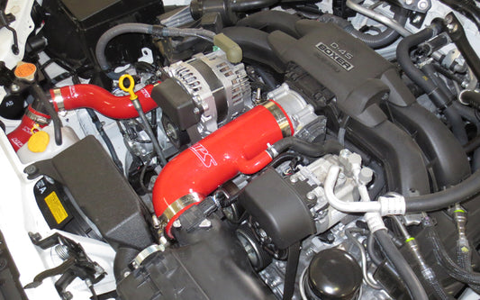 HPS Performance High Temp Reinforced Silicone Air Intake Hose Kit, Red, 57-1231-RED