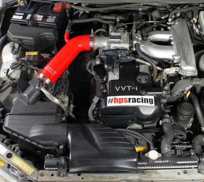 HPS Performance High Temp Reinforced Silicone Air Intake Hose Kit, Black, 2001-2005 Lexus IS300 I6 3.0L
