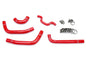 HPS Performance High Temp Reinforced Silicone Radiator Coolant Hose Kit Red 57-1240-RED