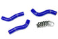 HPS Performance High Temp Reinforced Silicone Radiator Coolant Hose Kit Blue 57-1248-BLUE