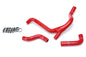 HPS Performance High Temp Reinforced Silicone Radiator Coolant Hose Kit Red 57-1254-RED