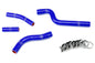HPS Performance High Temp Reinforced Silicone Radiator Coolant Hose Kit Blue 57-1261-BLUE