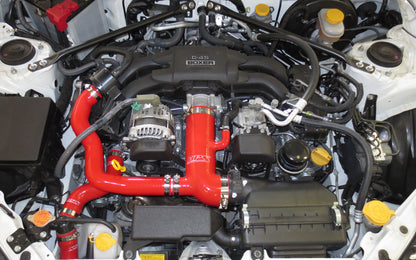 HPS Performance High Temp Reinforced Silicone Air Intake Hose Kit, Red, FR-S (2013-2016) BRZ (2013-2020) [Post MAF], 57-1293-RED